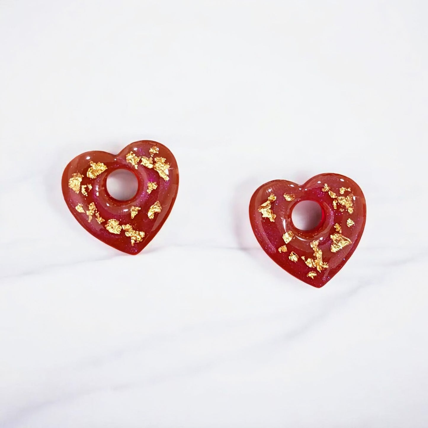 Pampilles coeurs dorés