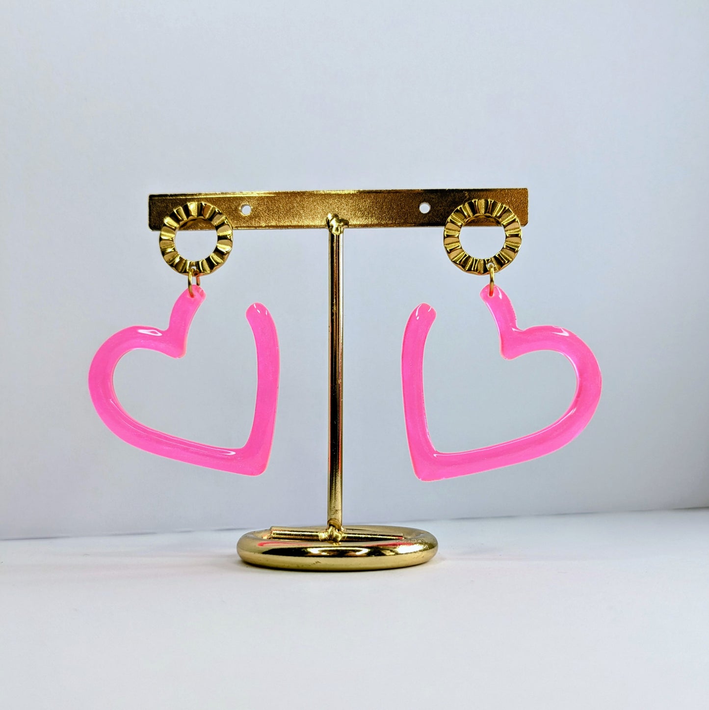 Boucles d'oreilles coeurs unis