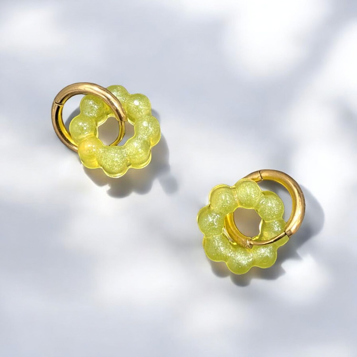 Boucles d'oreilles résine