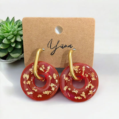 Créoles donuts dorés