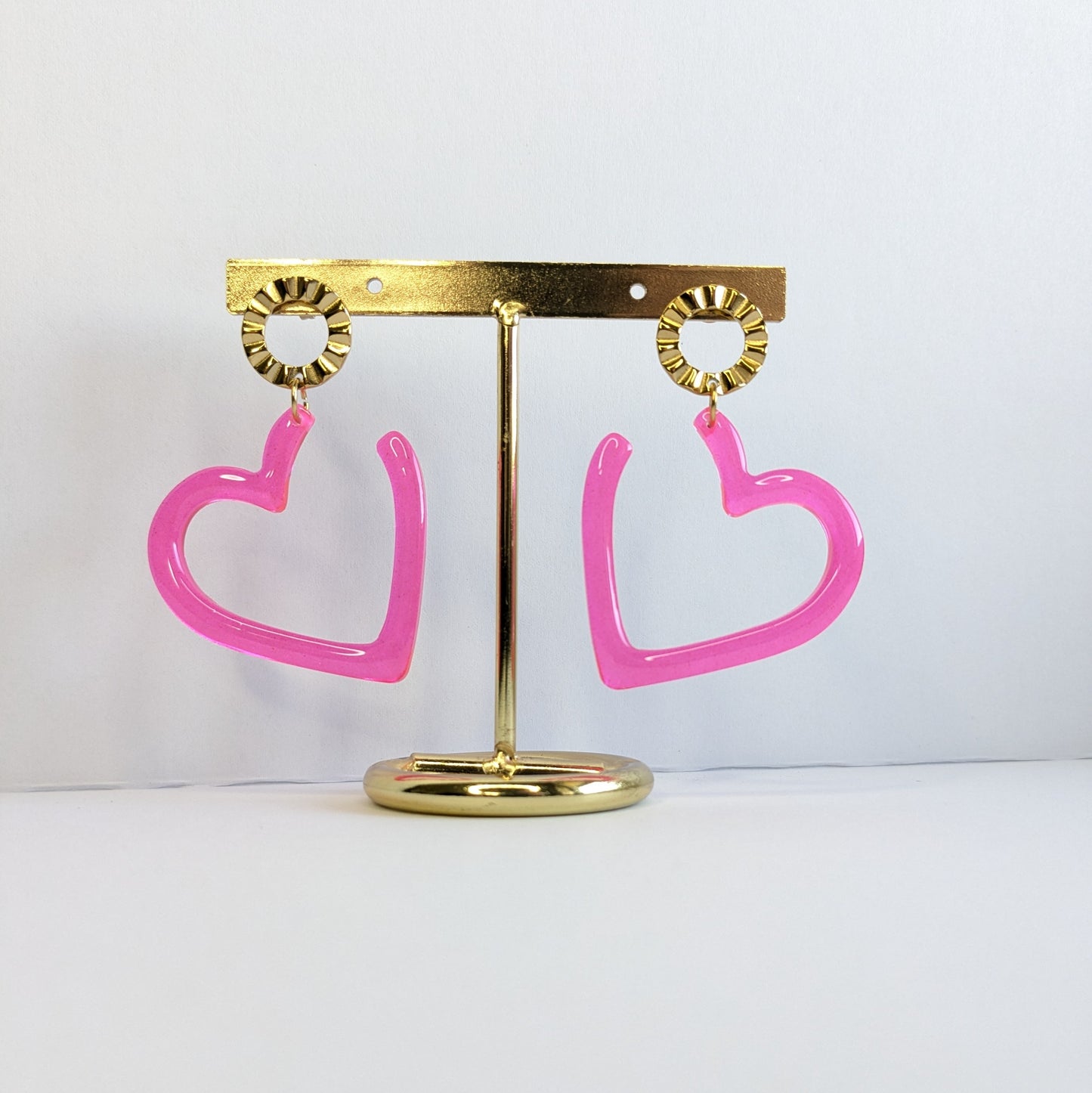 Boucles d'oreilles coeurs unis