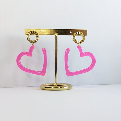 Boucles d'oreilles coeurs unis