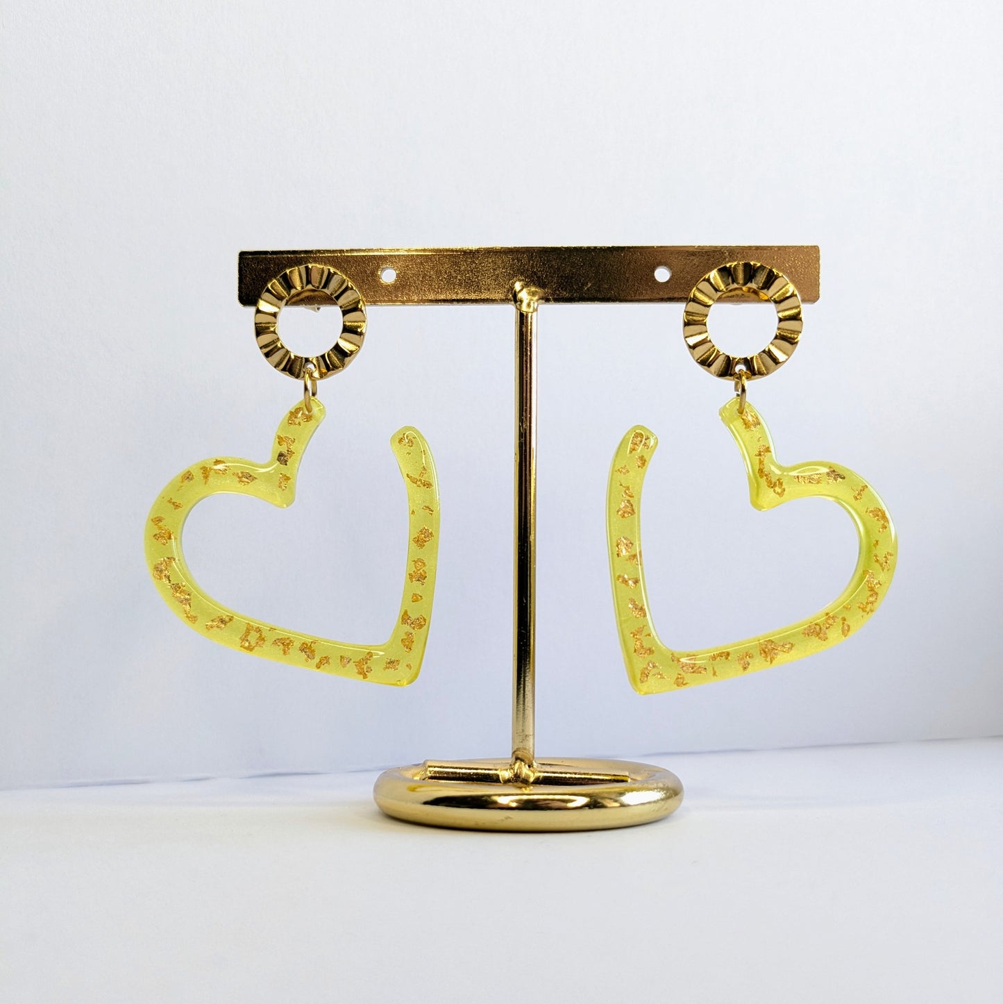 Boucles d'oreilles coeurs dorés