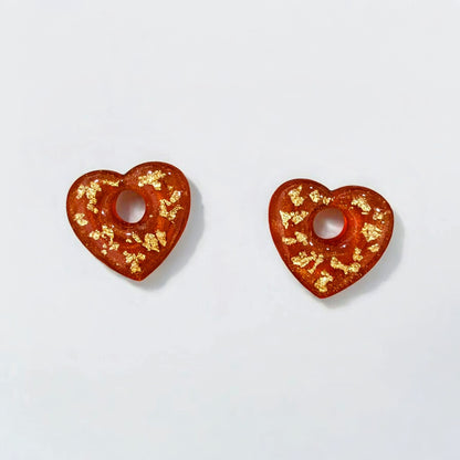 Pampilles coeurs dorés