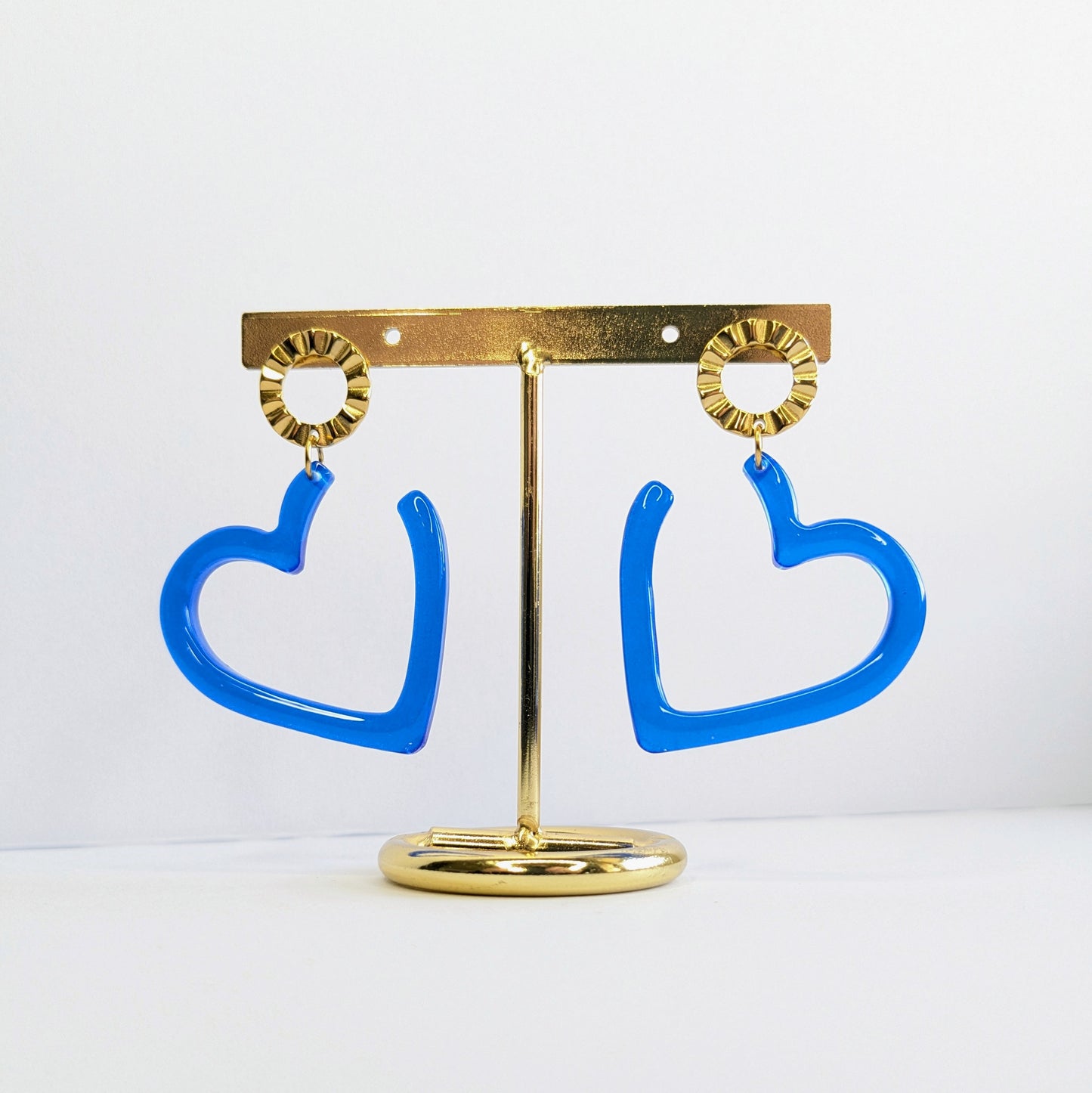 Boucles d'oreilles coeurs unis