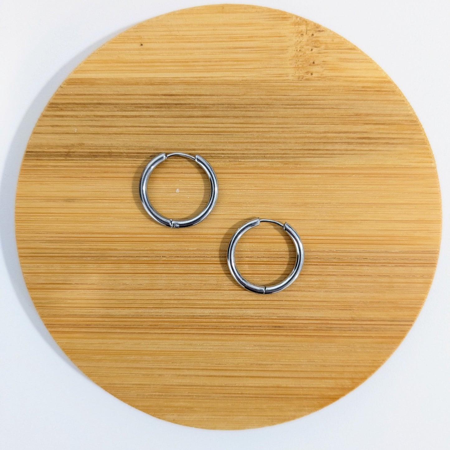 Créoles rondes dorées 18mm