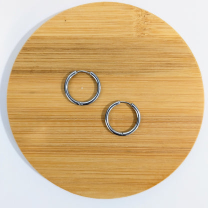 Créoles rondes dorées 18mm