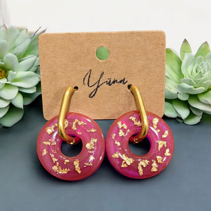 Créoles donuts dorés