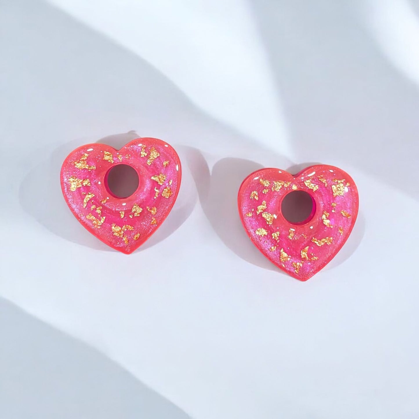 Pampilles coeurs dorés