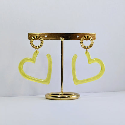 Boucles d'oreilles coeurs unis