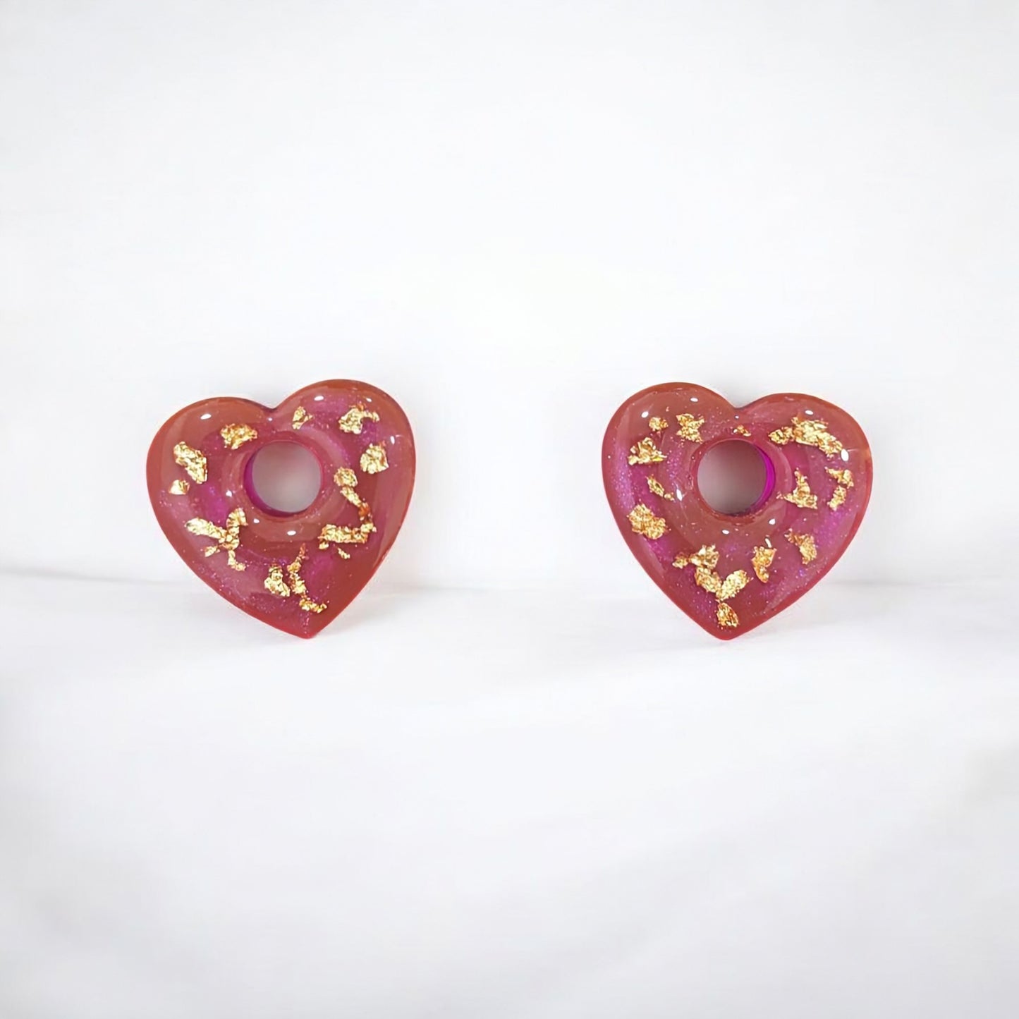 Pampilles coeurs dorés