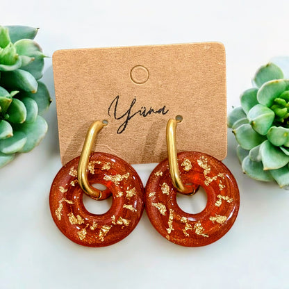 Créoles donuts dorés