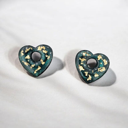 Pampilles coeurs dorés