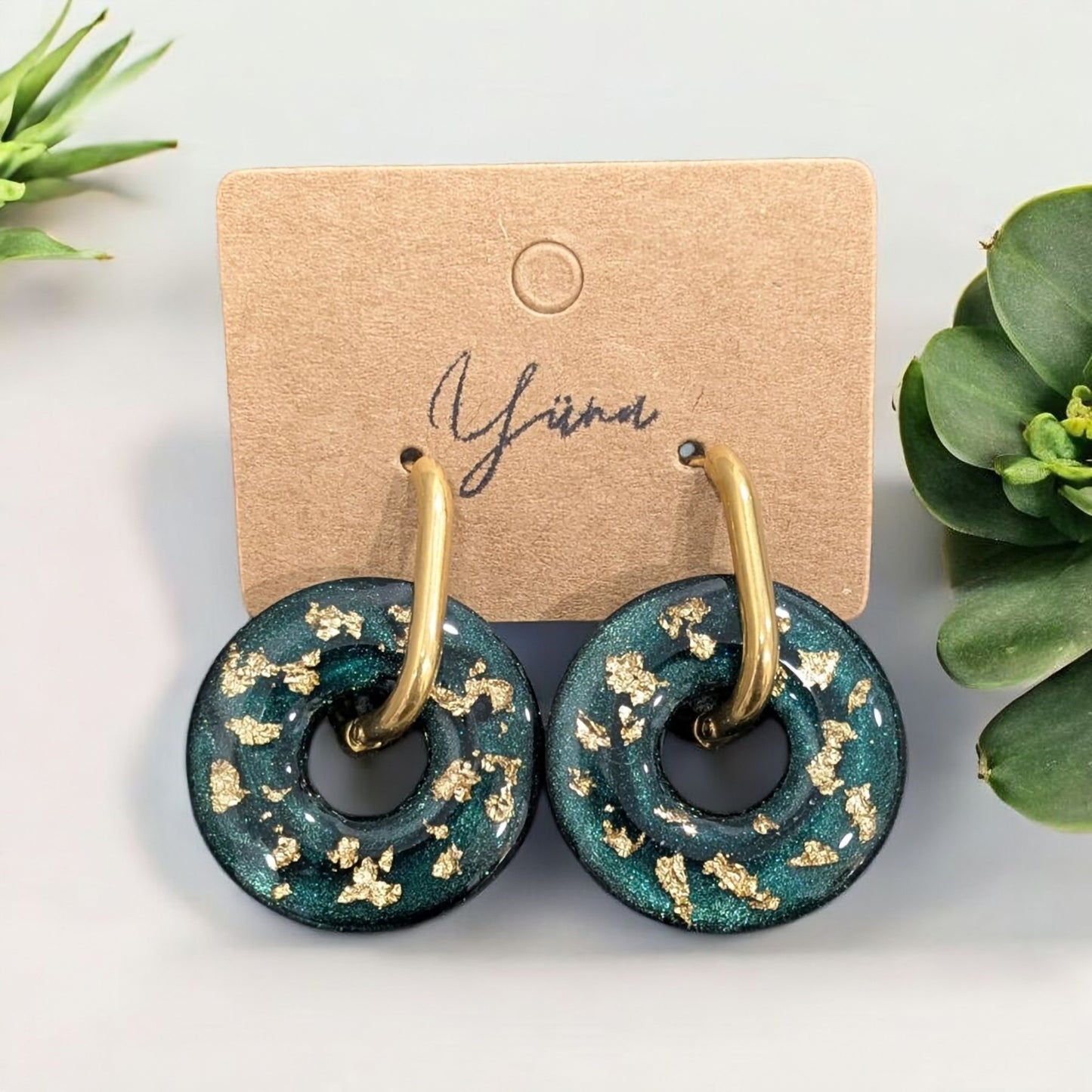 Créoles donuts dorés