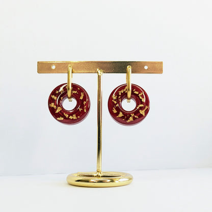 Créoles donuts dorés