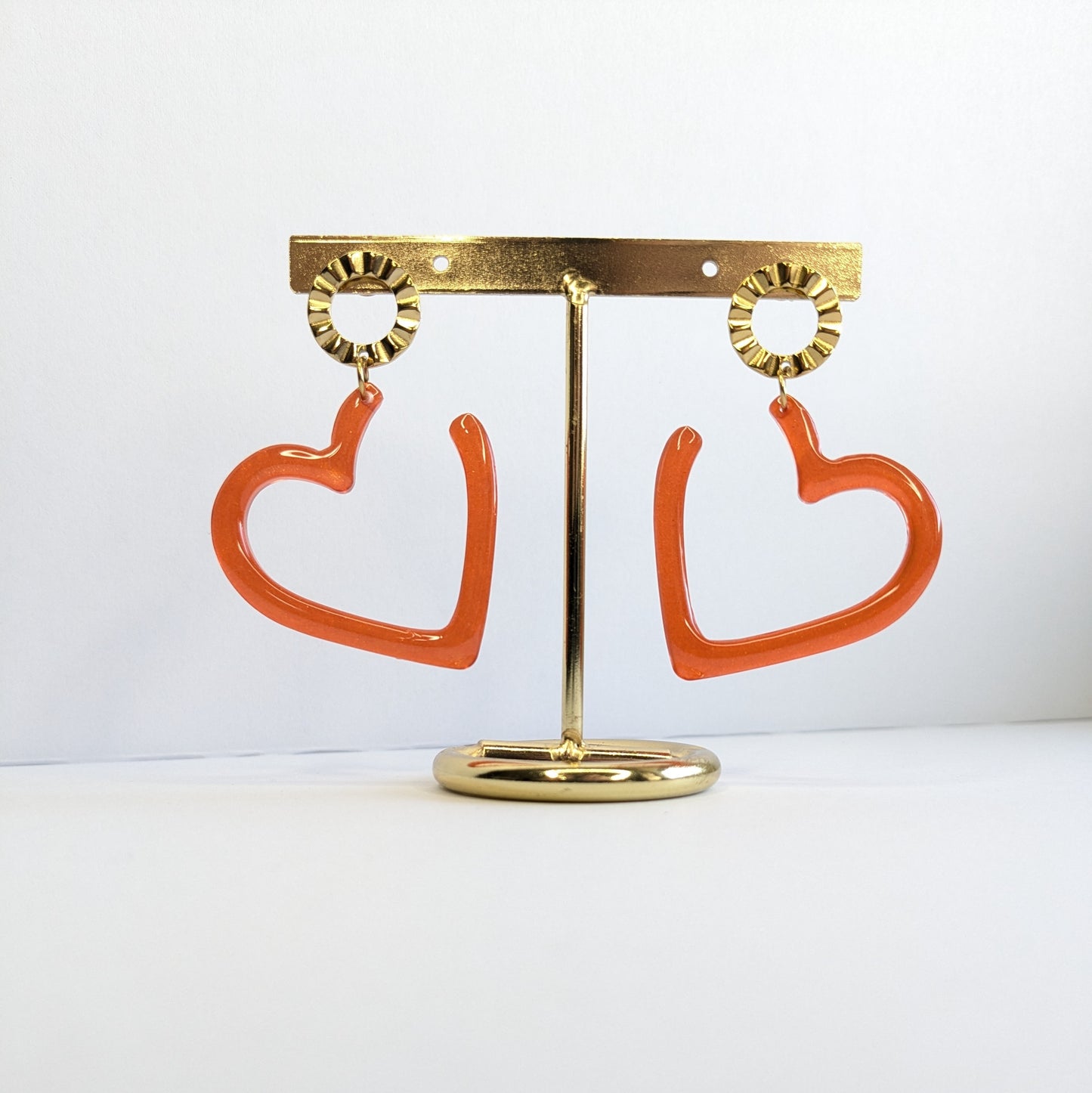 Boucles d'oreilles coeurs unis