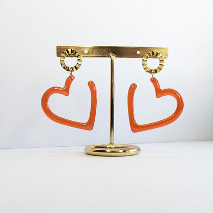 Boucles d'oreilles coeurs unis