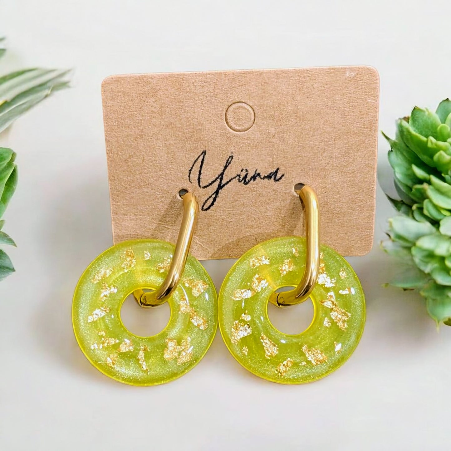 Créoles donuts dorés