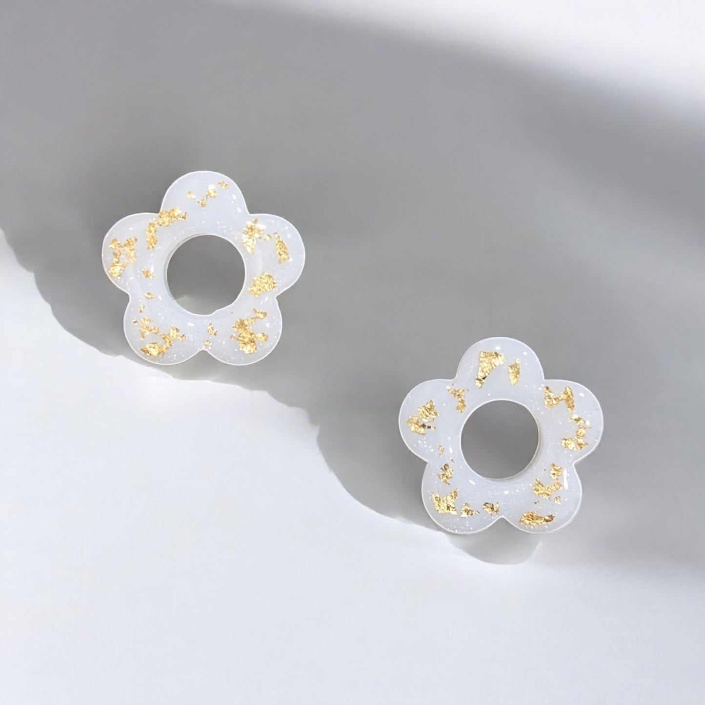 Pampilles fleurs dorées