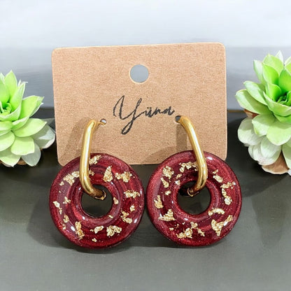 Créoles donuts dorés